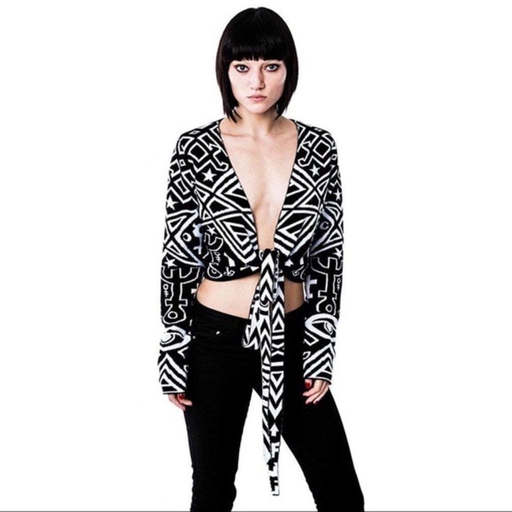 Thelema Wrap Crop Top Killstar